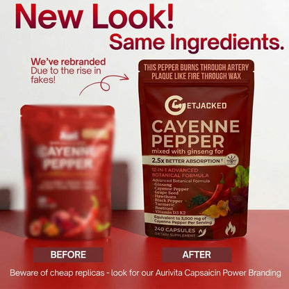 Support Vascular Function with GetJacked Cayenne Softgels Buy 1