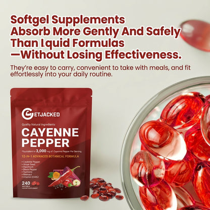 Support Vascular Function with GetJacked Cayenne Softgels